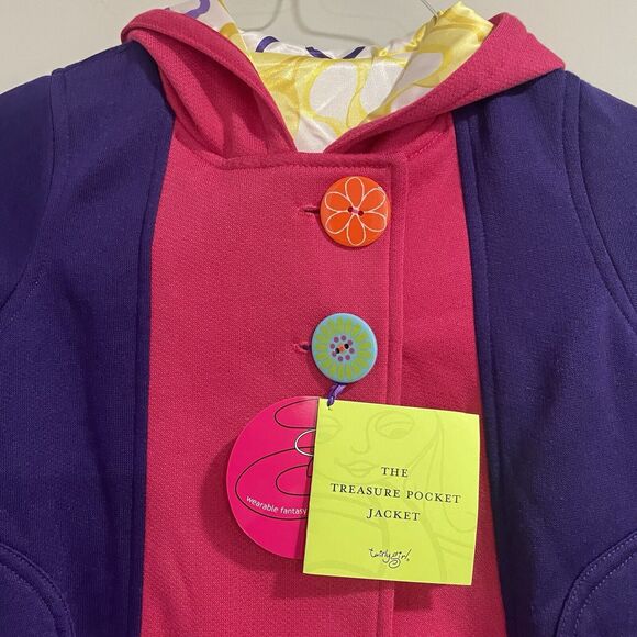 Twirly Girl Jacket Girls Pink/Purple Hood Washable Sz 7 Authentic New with Tags - Picture 3 of 16